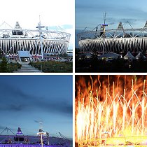 Olympische Spiele - Feuerwerk - Olympiastadion